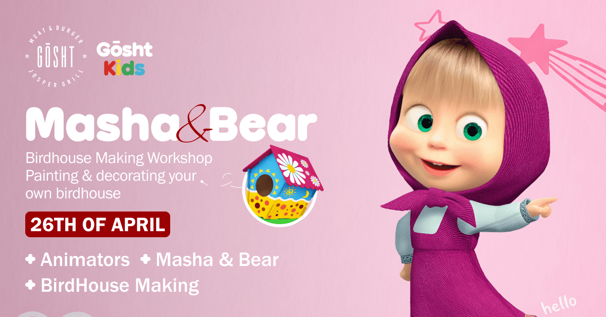 Masha & Bear Birdhouse Making Workshop