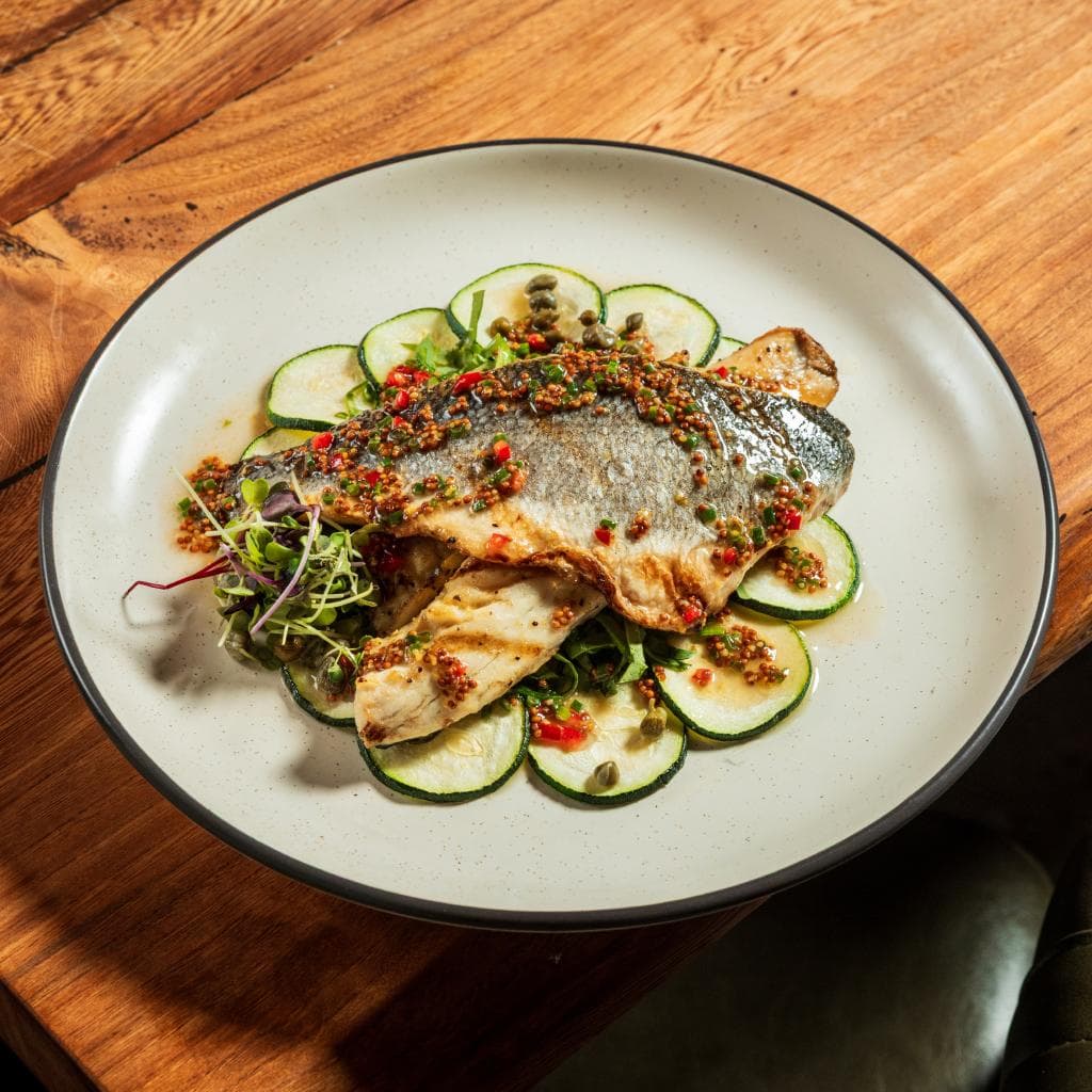 Striped Bass in Shiso sauce