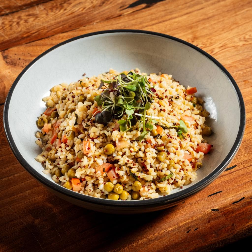 Bulgur and vegetables