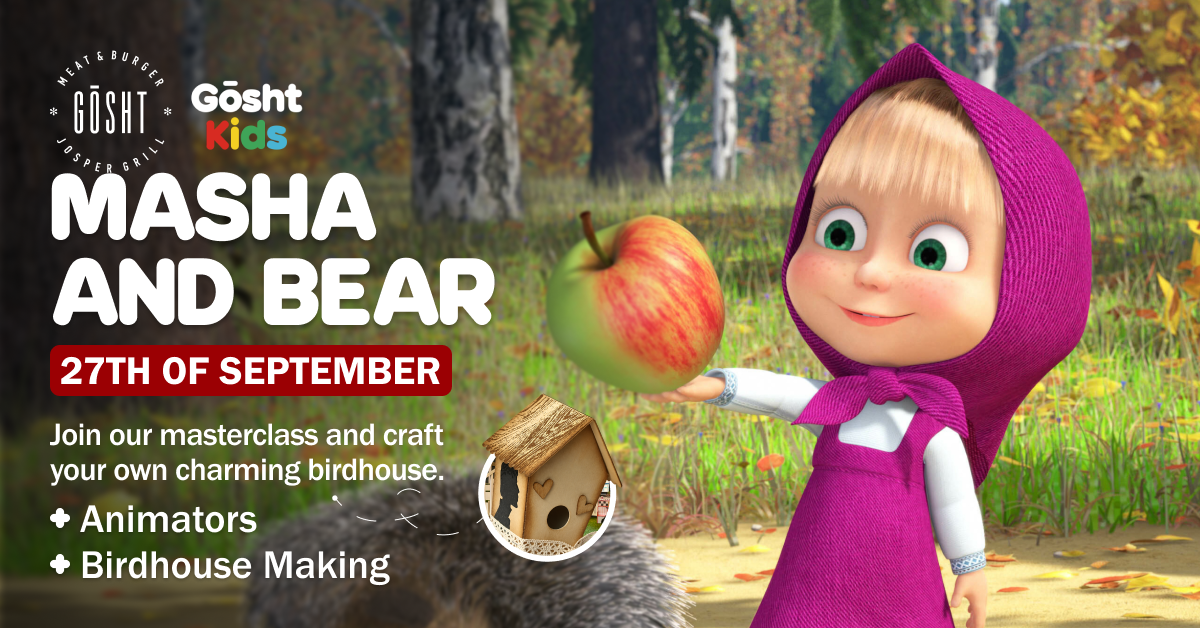 Masha & Bear Birdhouse Workshop
